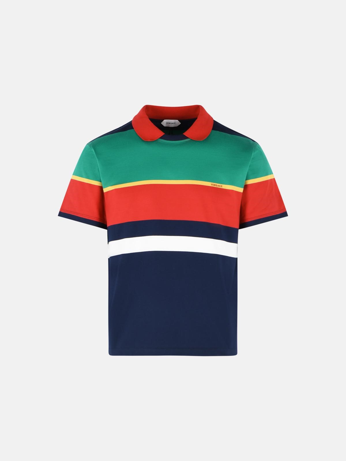 VERSACE Multicolor Cotton Jersey Sweater　VERSACE マルチカラー コットン ジャージ セーター VERSACE