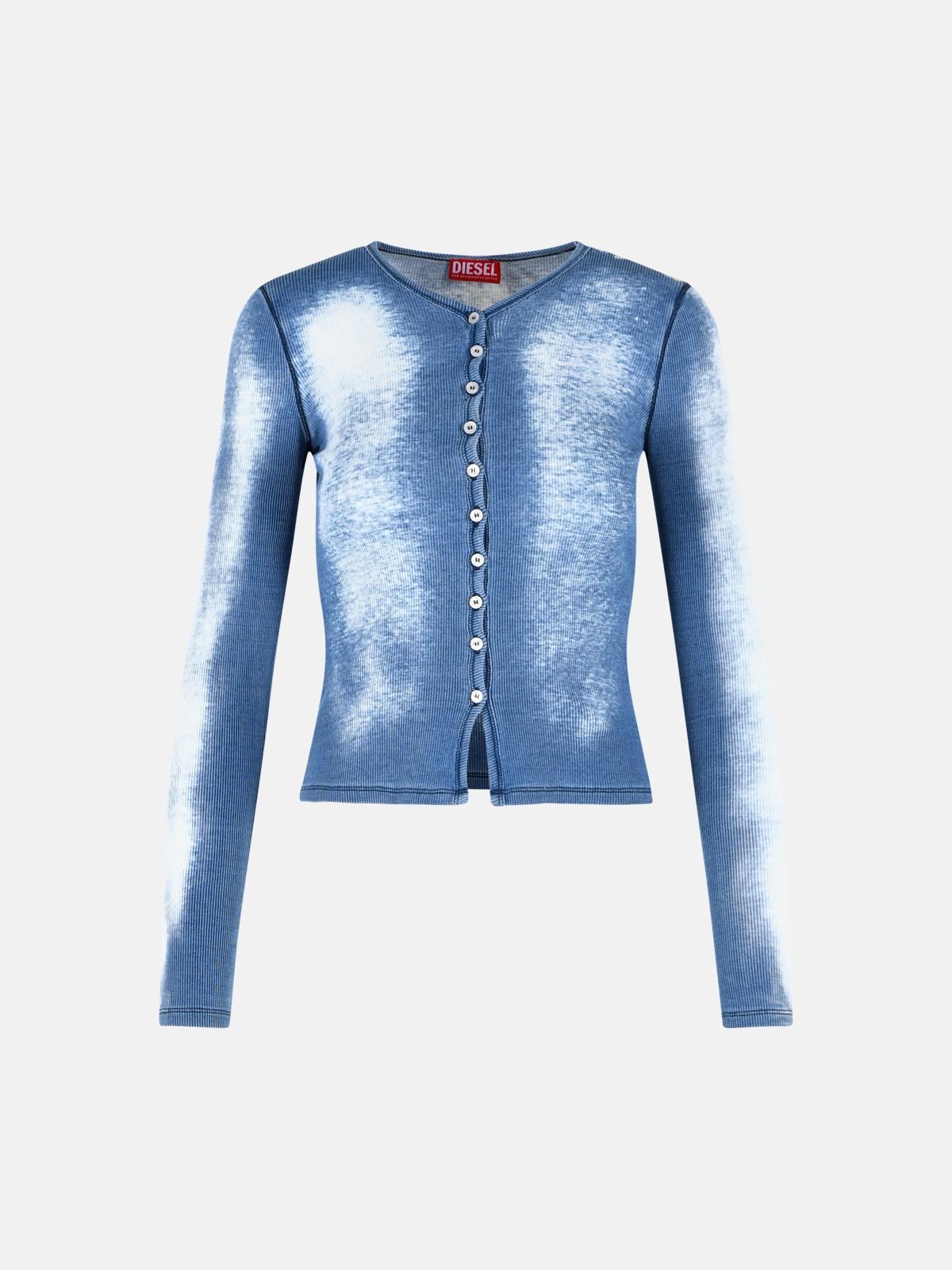 DIESEL 'Gabriel' Light Blue Stretch Cotton T-Shirt　DIESEL 'Gabriel' ライトブルー ストレッチ コットン T シャツ DIESEL