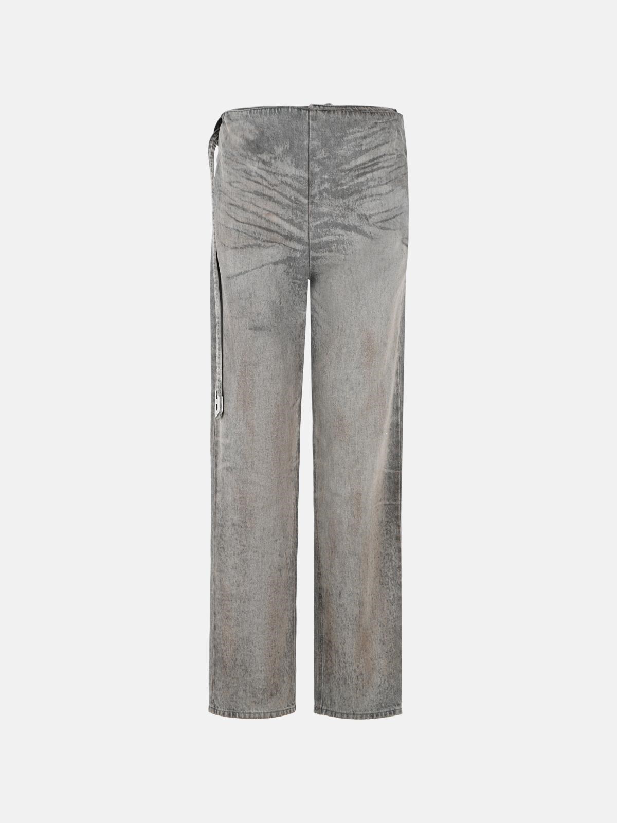 DIESEL 'D-Thalira' Grey Cotton Blend Jeans　DIESEL 'D-Thalira' グレー コットン ブレンド ジーンズ DIESEL
