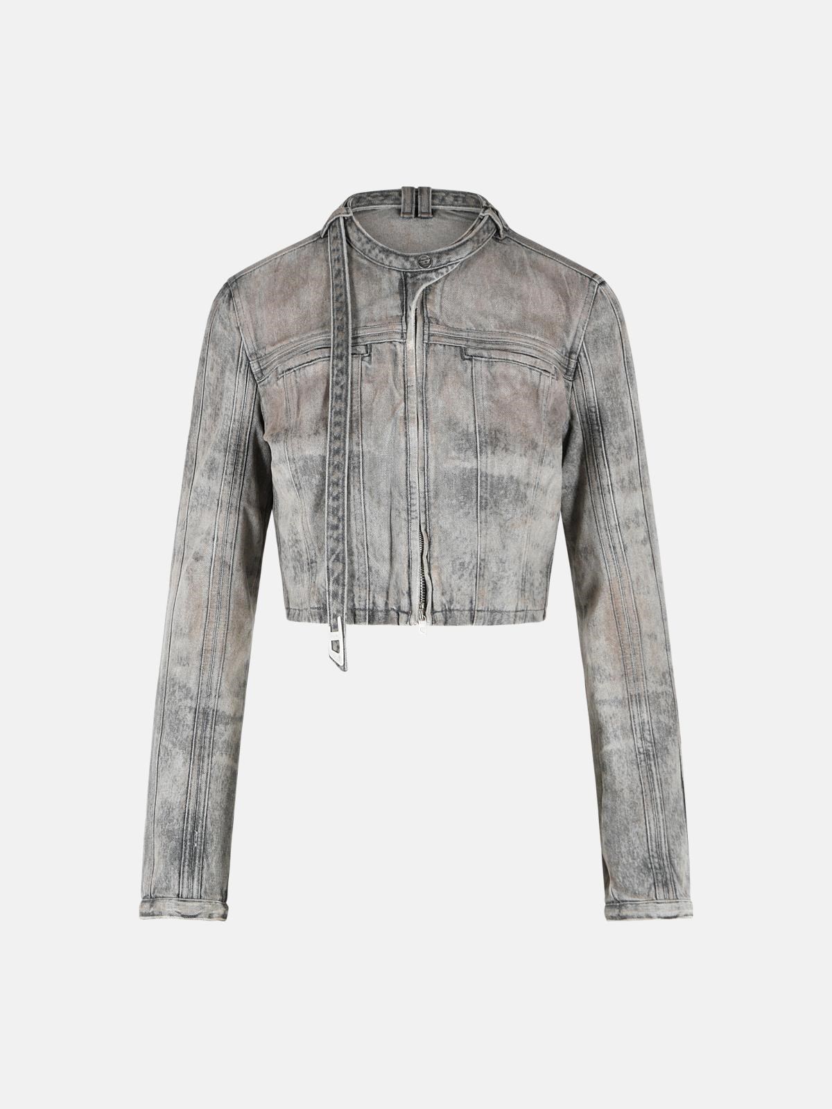 DIESEL 'Saphix' Grey Cotton Blend Jacket　DIESEL 'Saphix' グレー コットン ブレンド ジャケット DIESEL