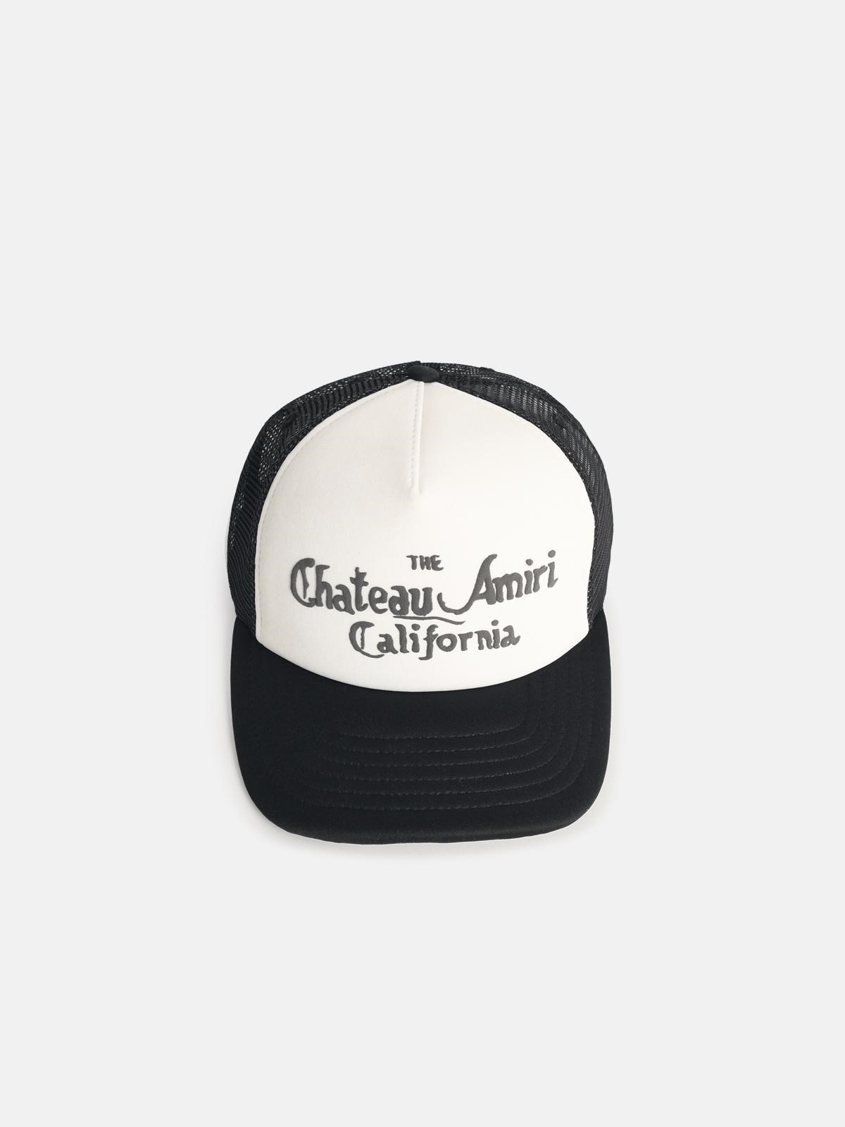 Amiri 'chateau ' Black And White Polyester Cap