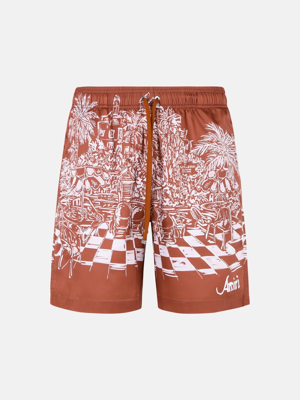 Amiri AMIRI Terracotta Polyester Swimsuit　AMIRI テラコッタ ポリエステル 水着