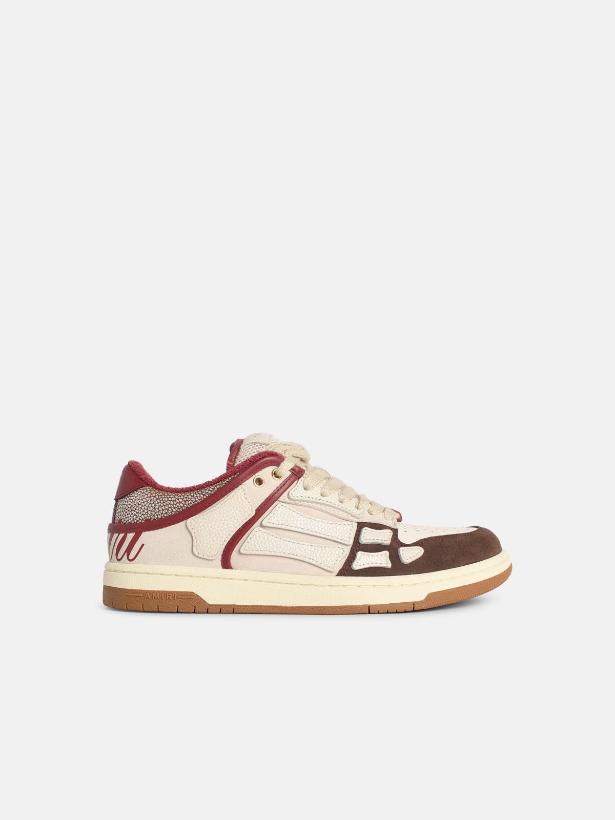 Amiri AMIRI 'Skel' Brown Leather Sneakers　AMIRI 'Skel' ブラウン レザー スニーカー