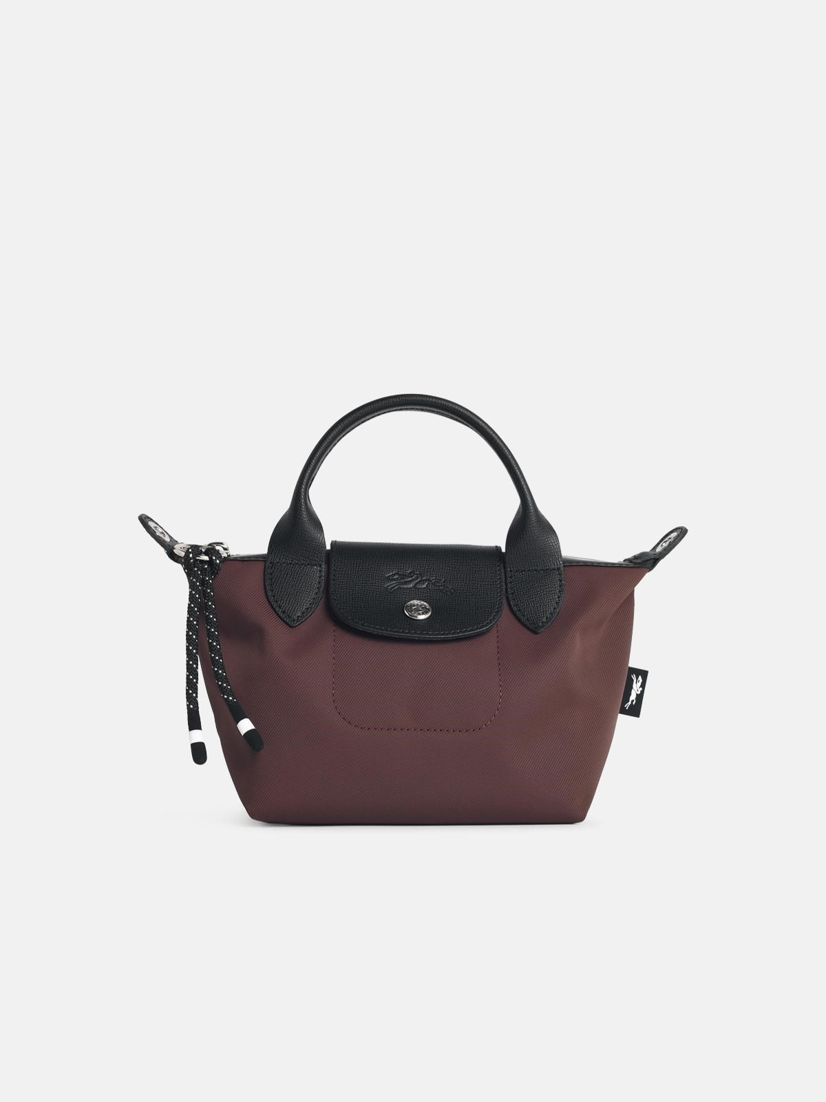 LONGCHAMP Bag With 'Xs Le Pliage Energy' Handle In Tela Cocoa　LONGCHAMP バッグ、「Xs Le Pliage Energy」ハンドル付き、テラ ココア LONGCHAMP
