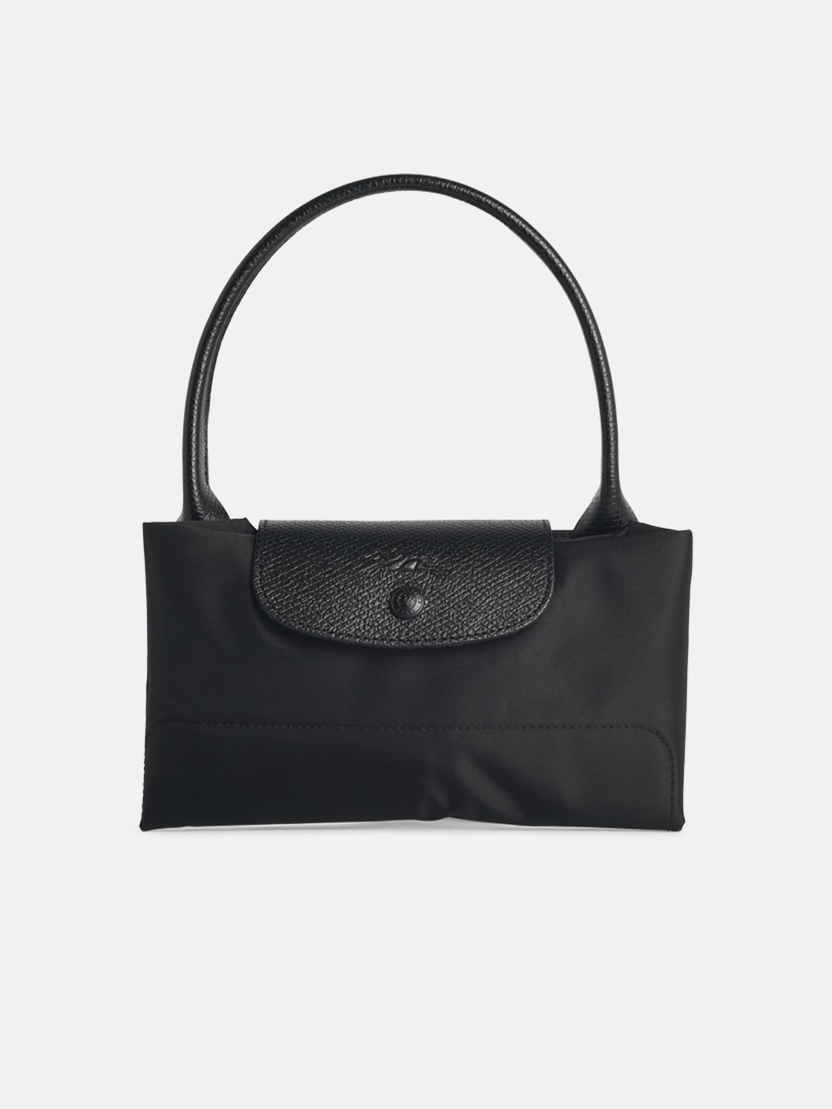 LONGCHAMP Bag With Black Tela 'L Le Pliage One' Handle　LONGCHAMP バッグ ブラック Tela 「L Le Pliage One」 ハンドル付き LONGCHAMP