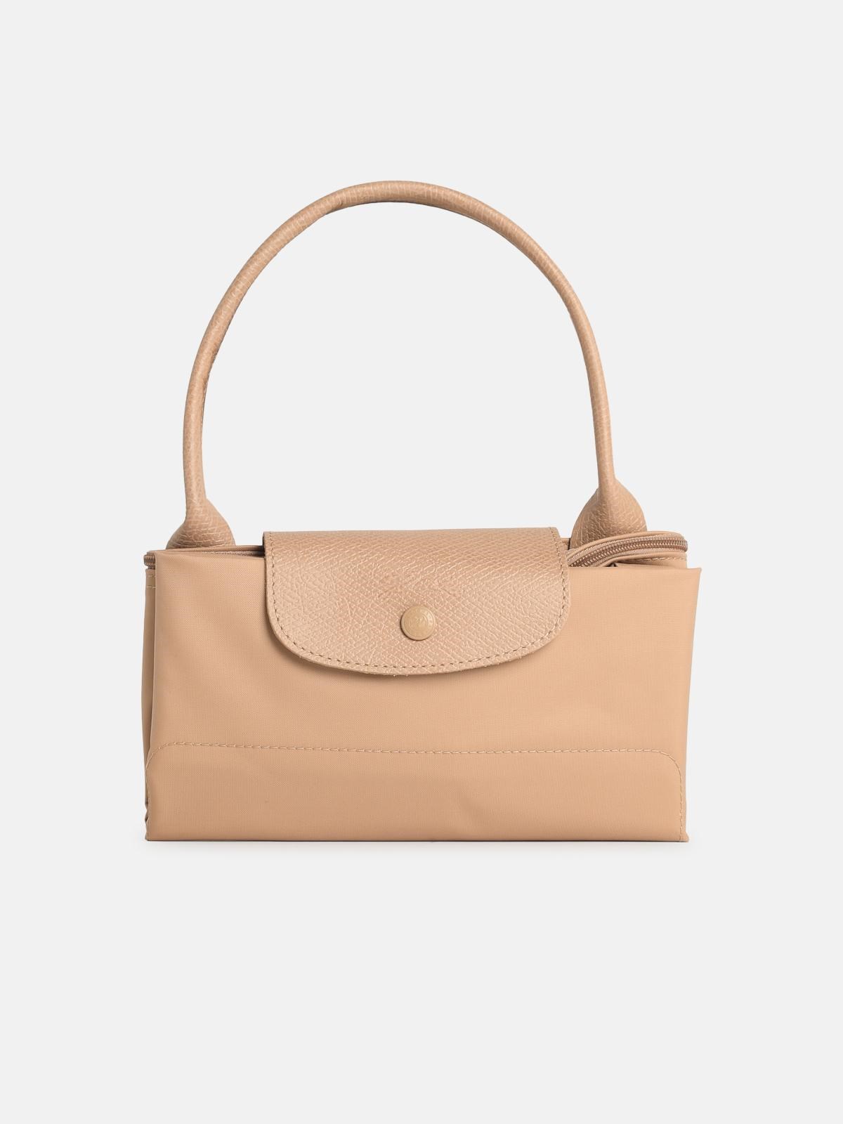 Longchamp Bag With 'l Le Pliage One' Handle In Beige Tela In Sand