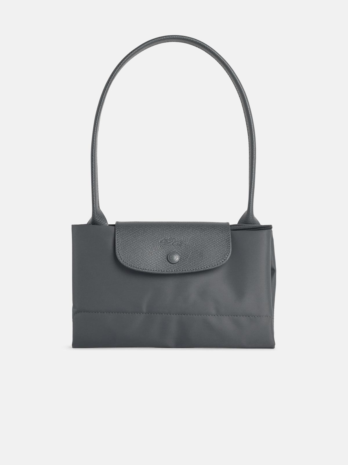Longchamp 'l Le Pliage One' Shopping Bag In Anthracite Tela In Gray