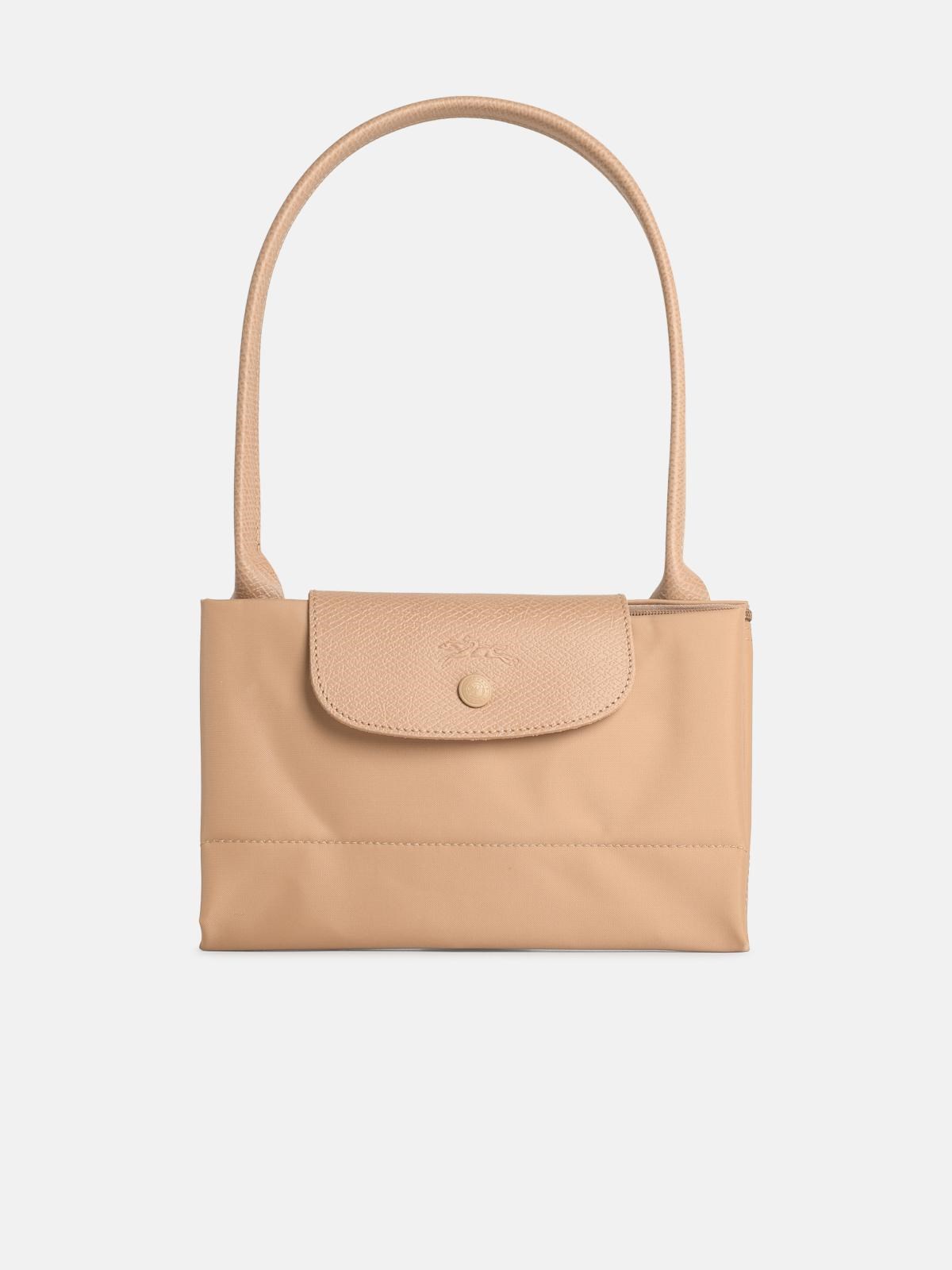 Longchamp 'l Le Pliage One' Beige Tela Shopping Bag In Sand