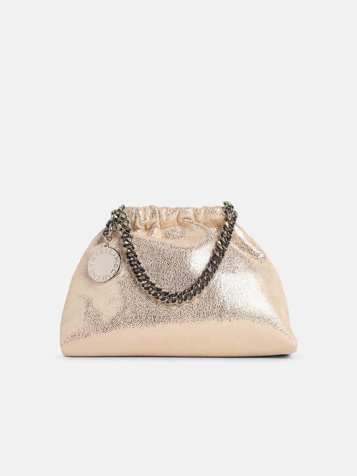 Stella Mccartney 'falabella' Mini Bag With Pink 'shaggy Deer' Drawstring
