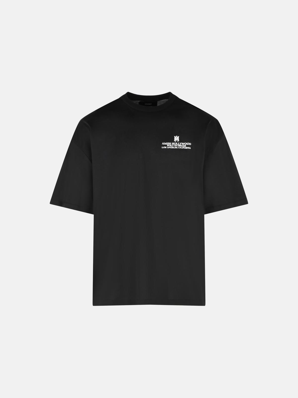 AMIRI 'Built On Dreams' Black Cotton T-Shirt　AMIRI Built On Dreams ブラック コットン T シャツ AMIRI
