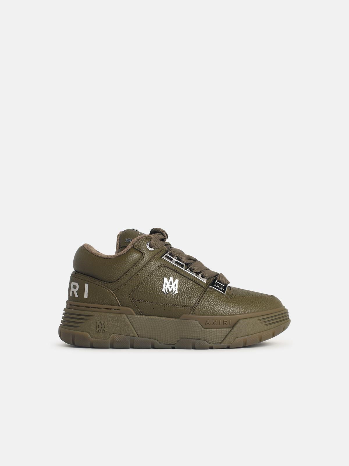 Amiri AMIRI 'Metallic Ma-1' Thyme Green Leather Sneakers　AMIRI メタリック Ma-1 タイムグリーン レザー スニーカー
