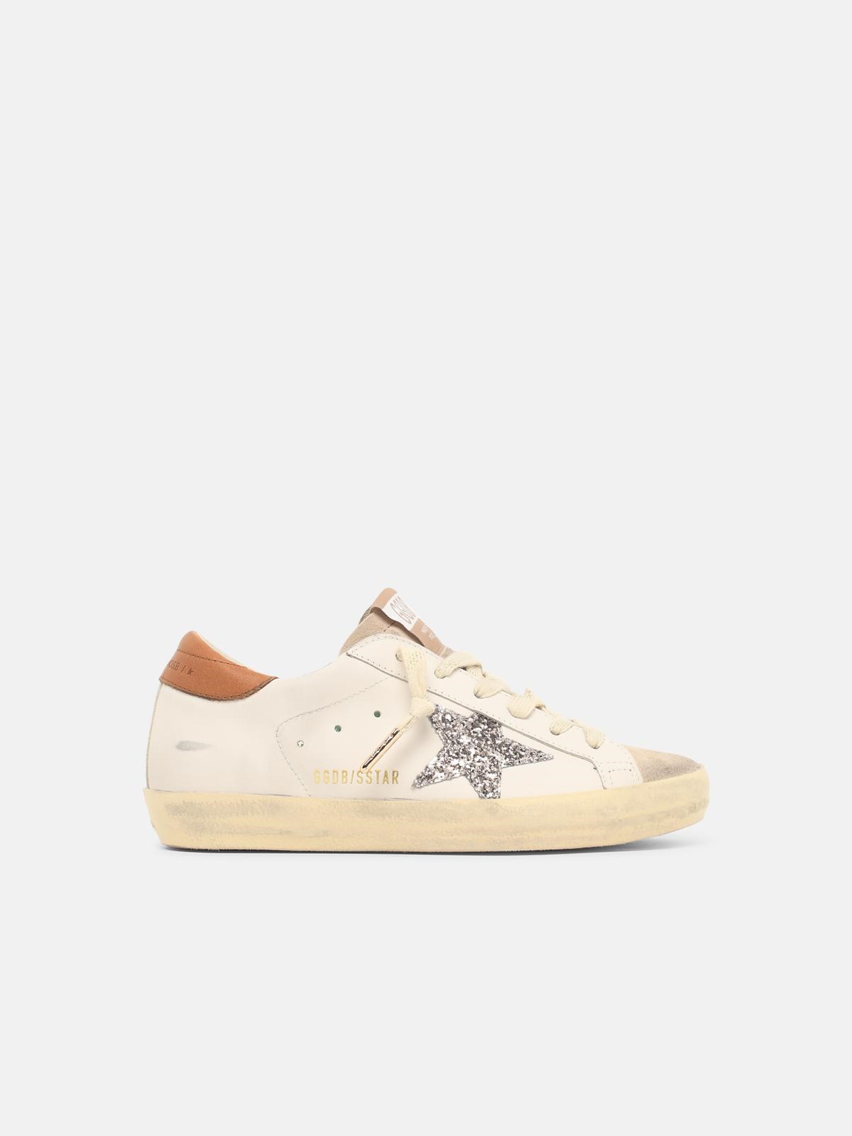 GOLDEN GOOSE 'Super Star' White Leather Blend Sneakers