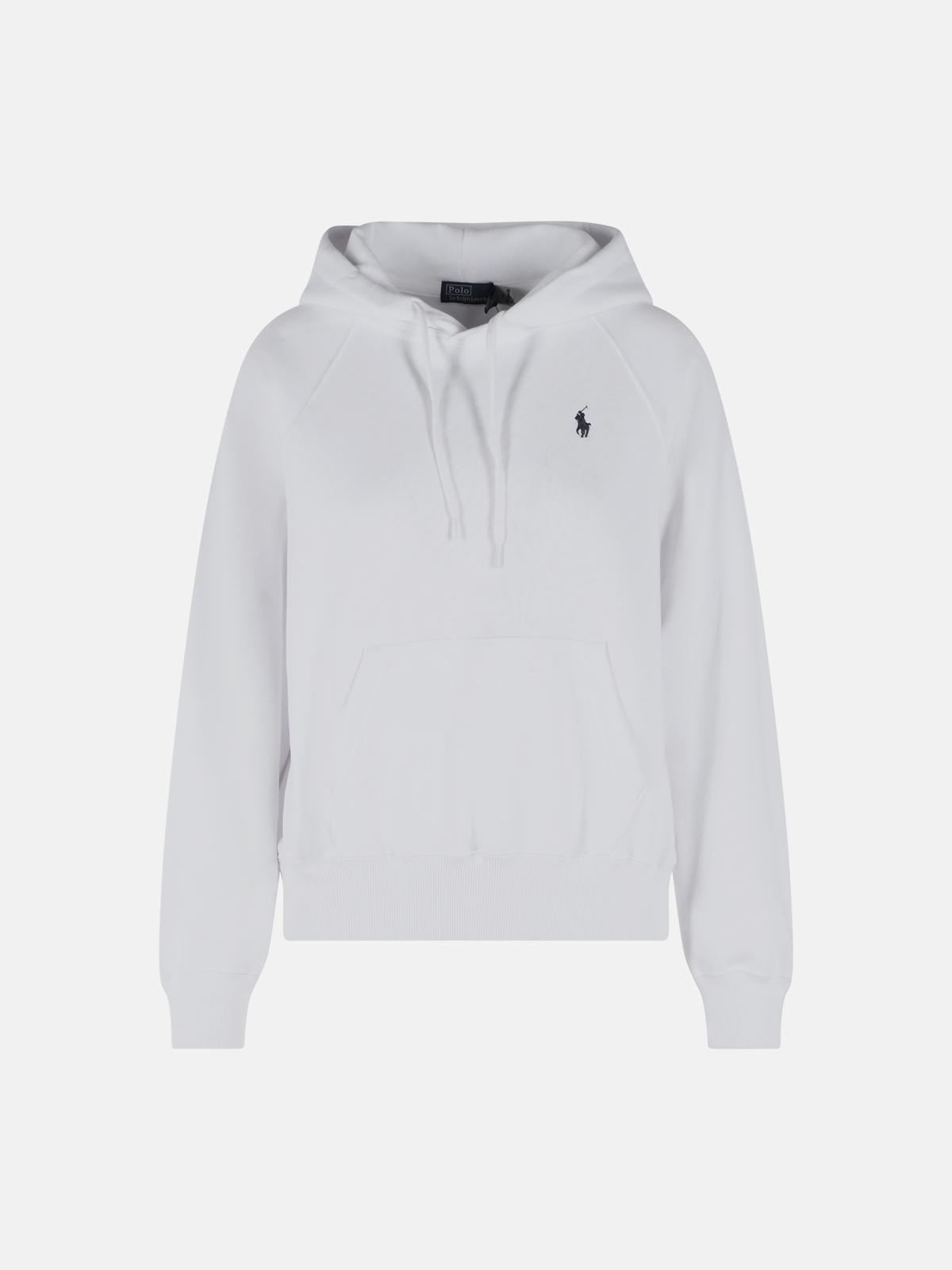 POLO RALPH LAUREN White Cotton Blend Sweatshirt