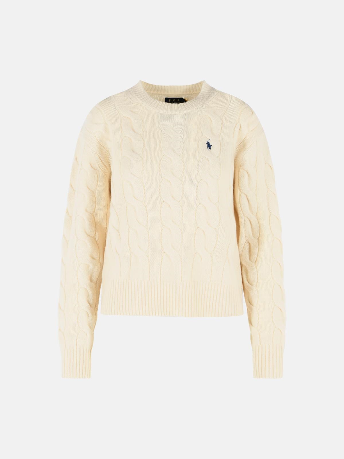 POLO RALPH LAUREN Cream Wool And Cashmere Sweater