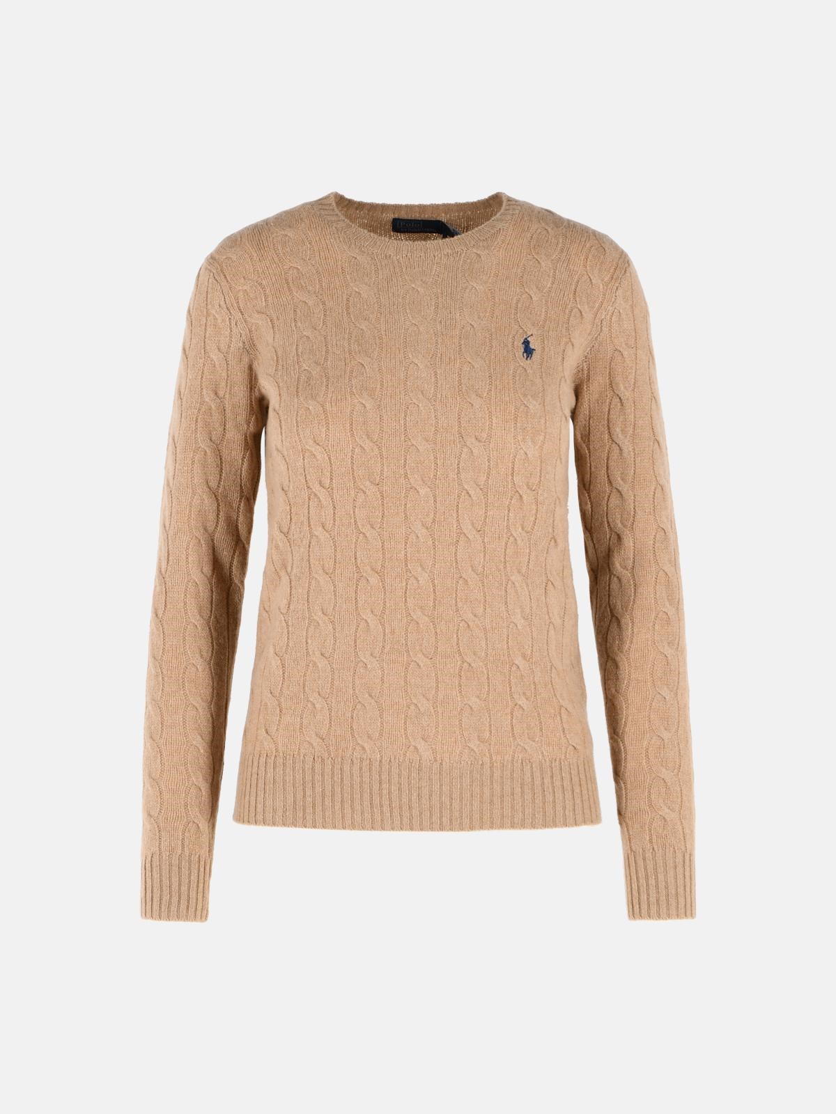 POLO RALPH LAUREN 'Julianna' Beige Wool And Cashmere Sweater