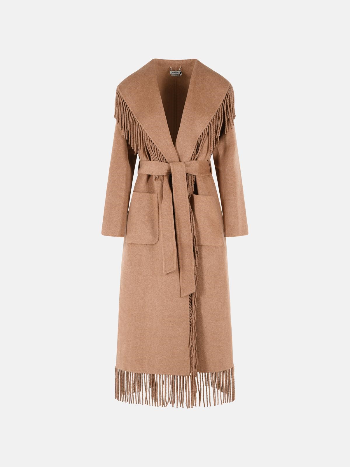 Simkhai 'carrie' Camel Beige Wool Blend Coat
