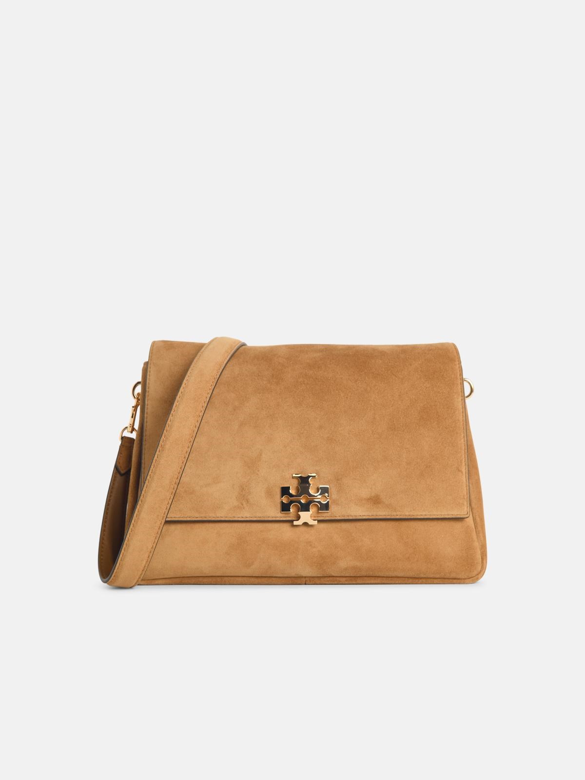 TORY BURCH Toffee 'Charlie' Medium Suede Shoulder Bag　TORY BURCH トフィー 'チャーリー' ミディアム スエード ショルダー バッグ TORY