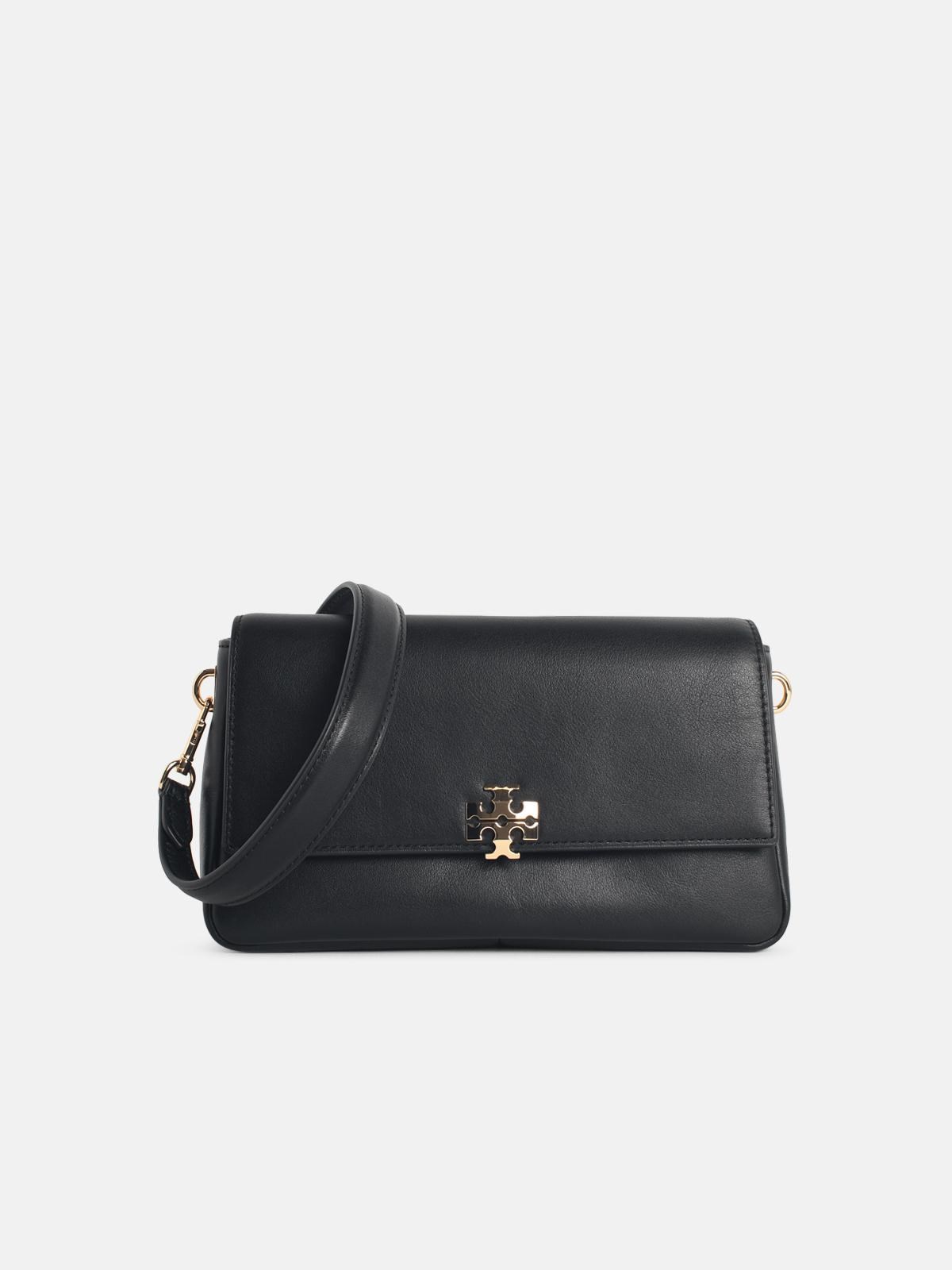 TORY BURCH Small 'Charlie' Black Suede Shoulder Bag　TORY BURCH スモール チャーリー ブラック スエード ショルダー バッグ TORY