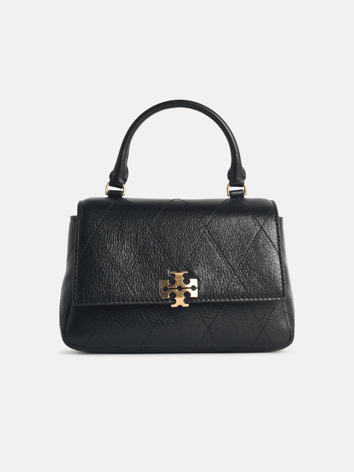 TORY BURCH 'Charlie Matelassé' Black Leather Mini Bag　TORY BURCH チャーリー マトラッセ ブラック レザー ミニバッグ TORY