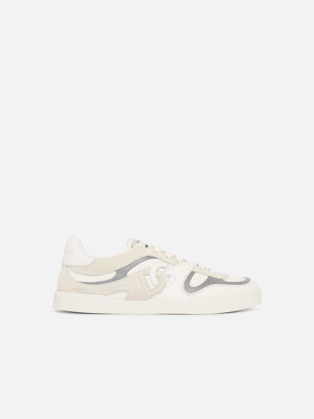 Dolce & Gabbana 'strobel Portofino' White Leather Sneakers