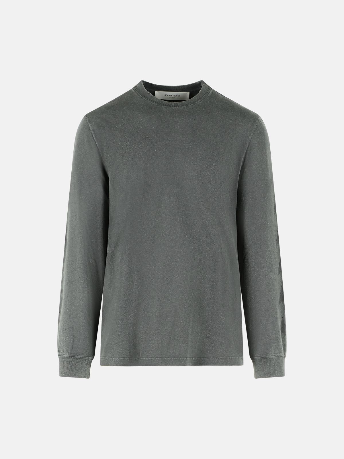 GOLDEN GOOSE Gray Cotton T-Shit