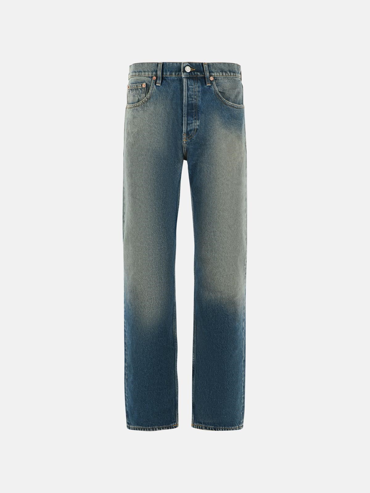 GOLDEN GOOSE Straight 'Patrick' Blue Cotton Jeans