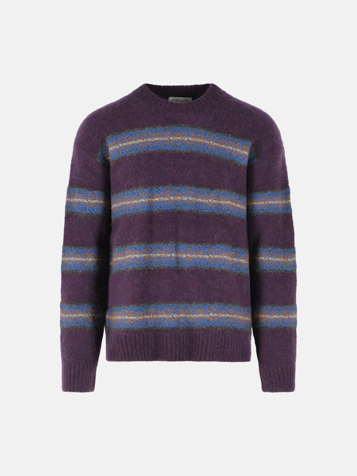 DRIES VAN NOTEN 'Master' Beige Alpaca Blend Sweater　DRIES VAN NOTEN 'Master' ベージュ アルパカ ブレンド セーター DRIES