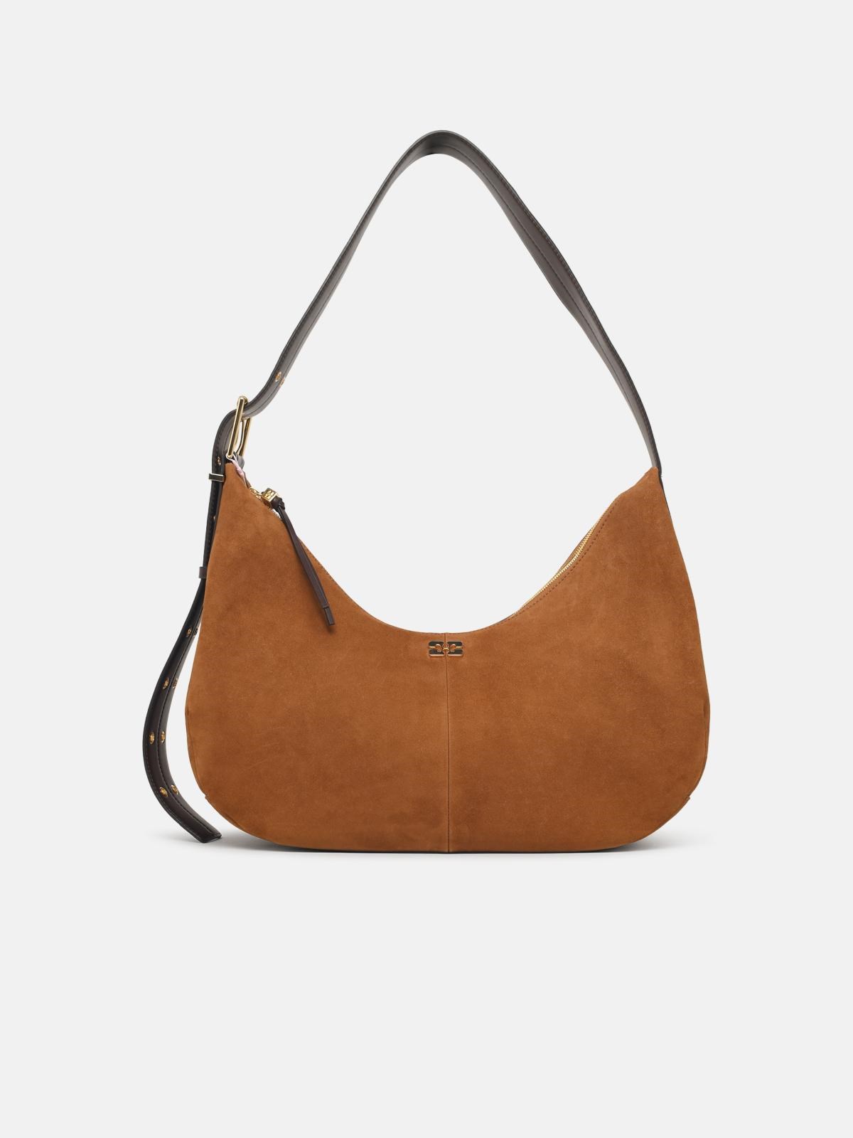 GANNI 'Hobo Belt' Brown Suede Bag　GANNI ホーボー ベルト ブラウン スエード バッグ GANNI