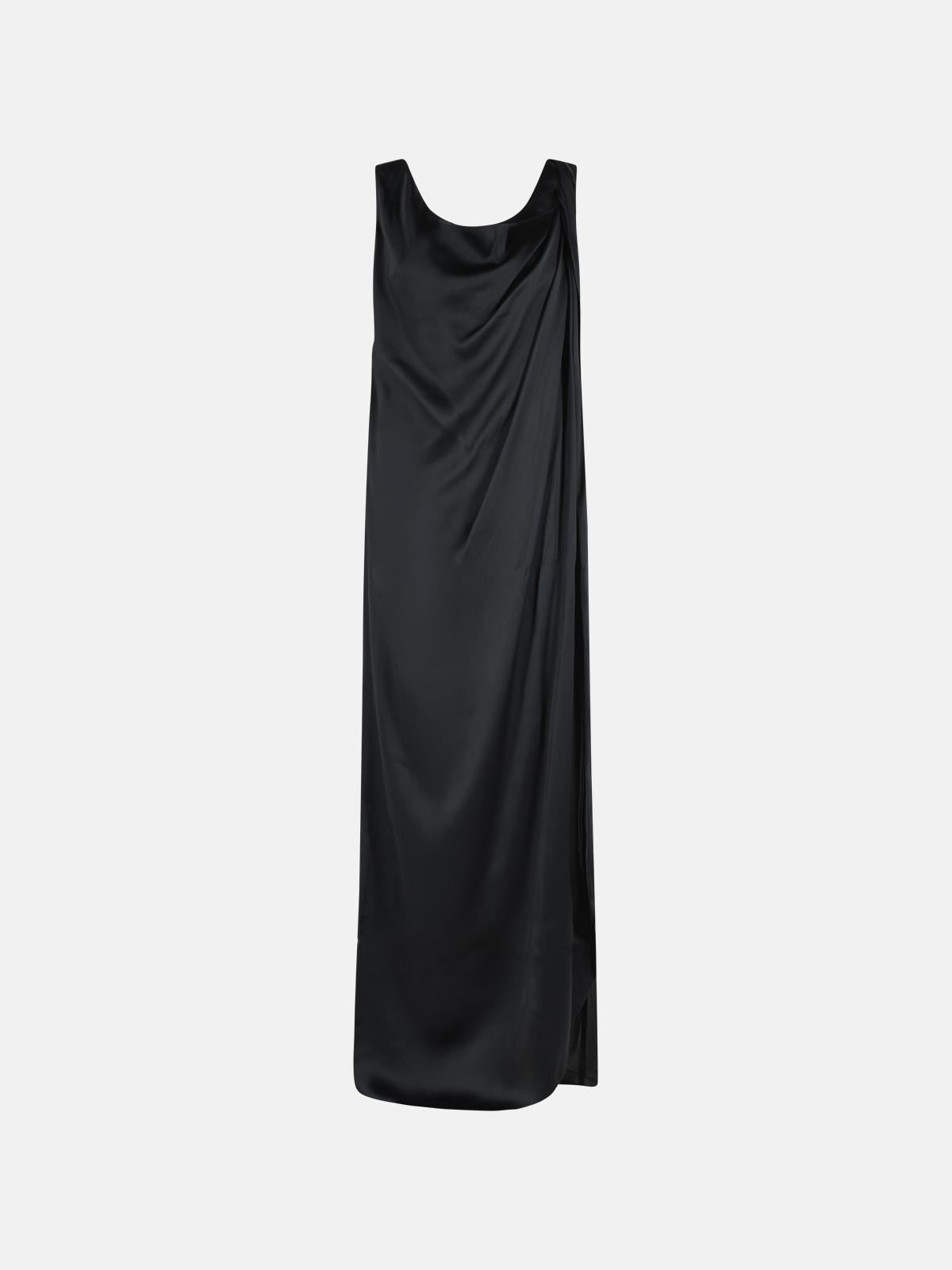 MAISON MARGIELA Black Silk Blend Maxi Dress