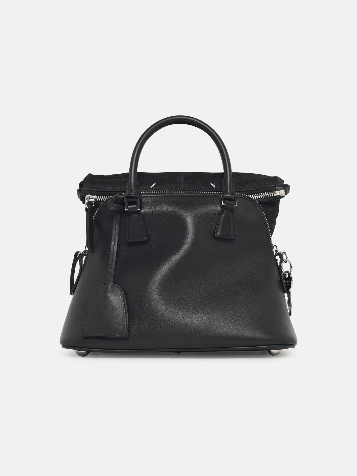 MAISON MARGIELA '5Ac Soft' Dark Grey Leather Mini Bag