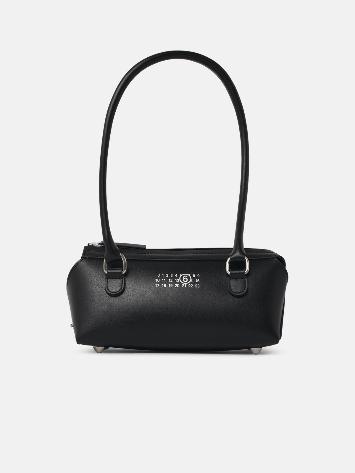 MM6 MAISON MARGIELA Mini Top Bag In Black Leather
