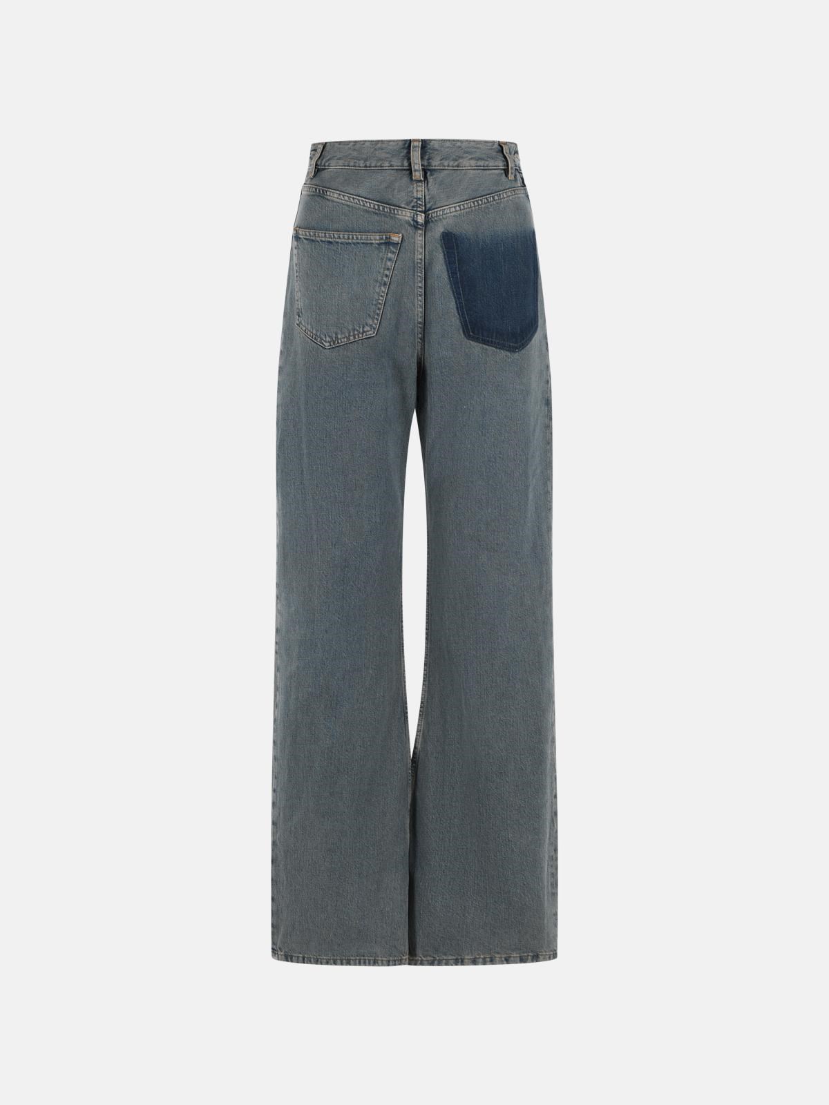 MM6 MAISON MARGIELA 'Reverse' Blue Cotton Jeans