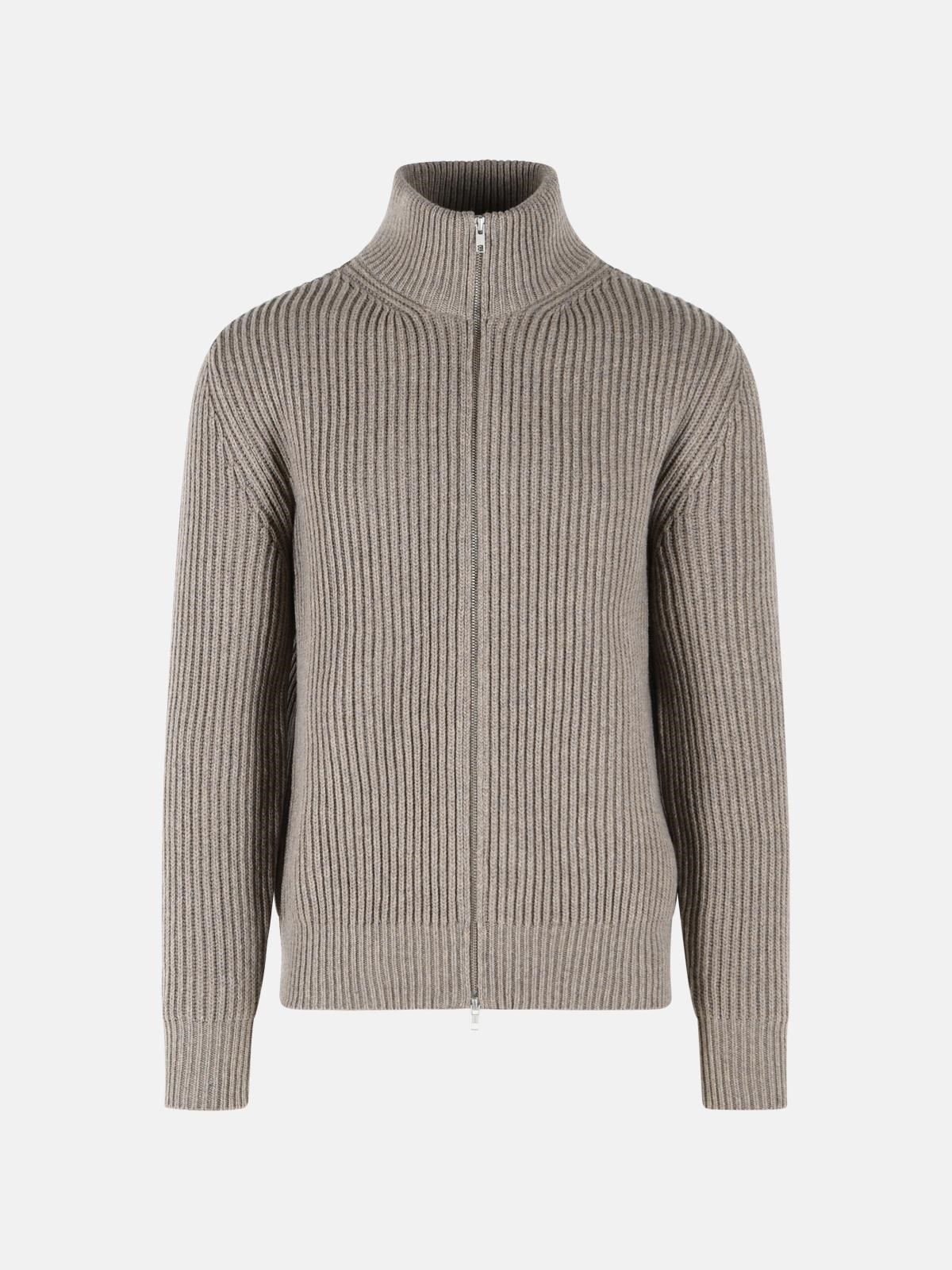 MM6 MAISON MARGIELA Beige Wool Blend Cardigan MM6