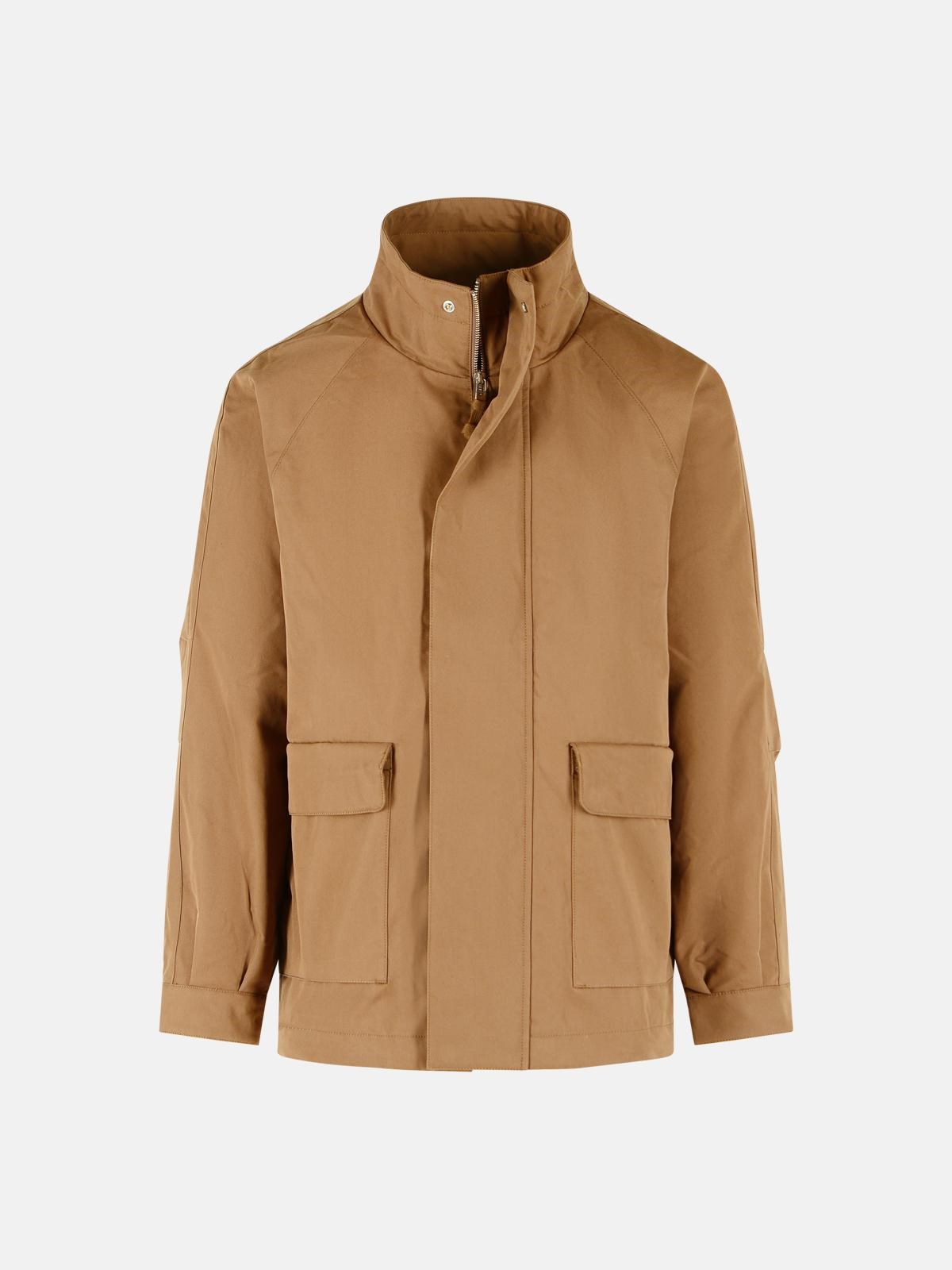 SUNFLOWER Khaki Cotton And Nylon Field Jacket