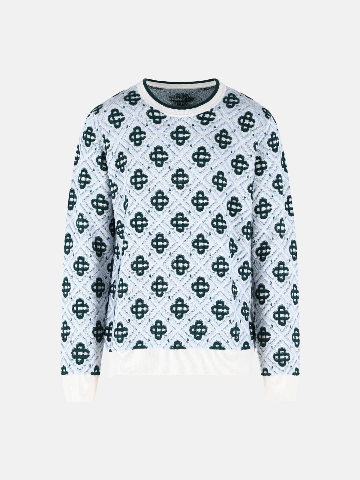 CASABLANCA 'Monogram' Multi Wool Sweater　カサブランカ モノグラム マルチ ウール セーター CASABLANCA