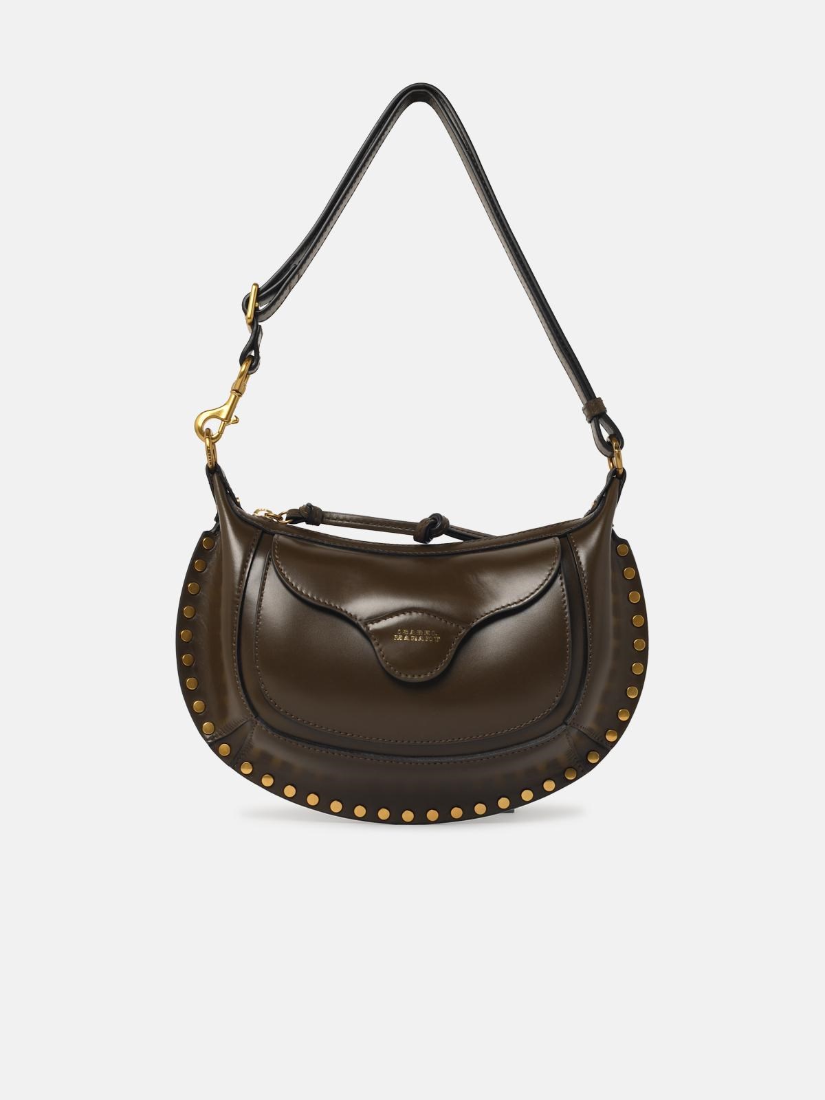ISABEL MARANT 'Moon Pocket' Olive Leather Bag