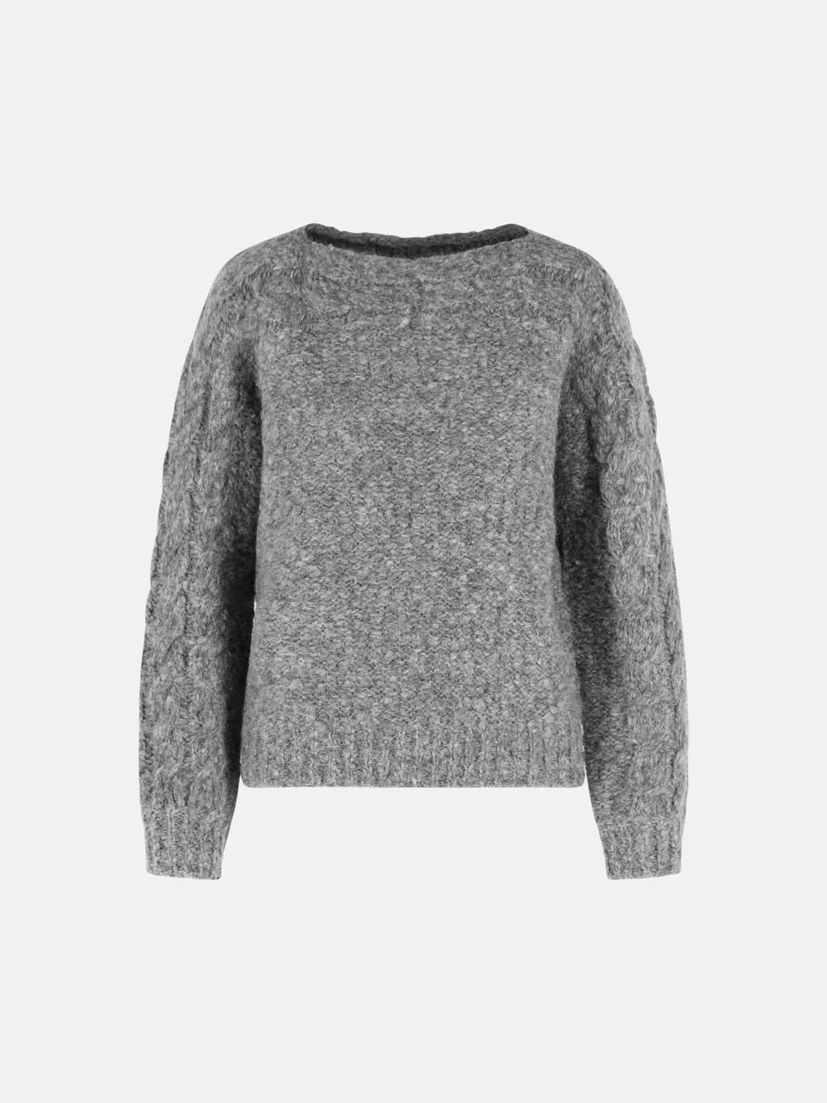 ISABEL MARANT 'Ponara' Grey Virgin Wool Blend Sweater