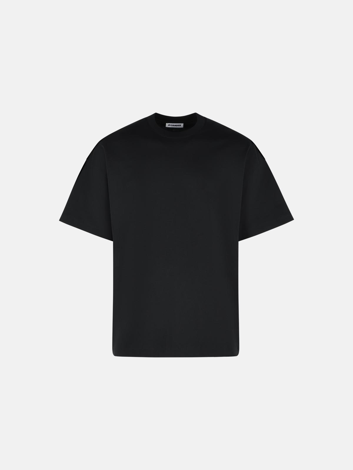 JIL SANDER Black Cotton T-Shirt