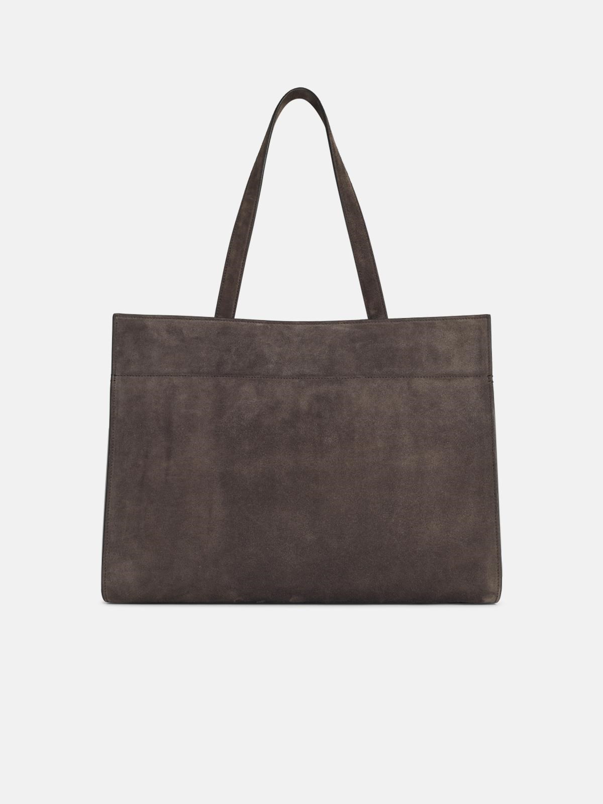 KHAITE 'Crosby' Suede Cocoa Bag