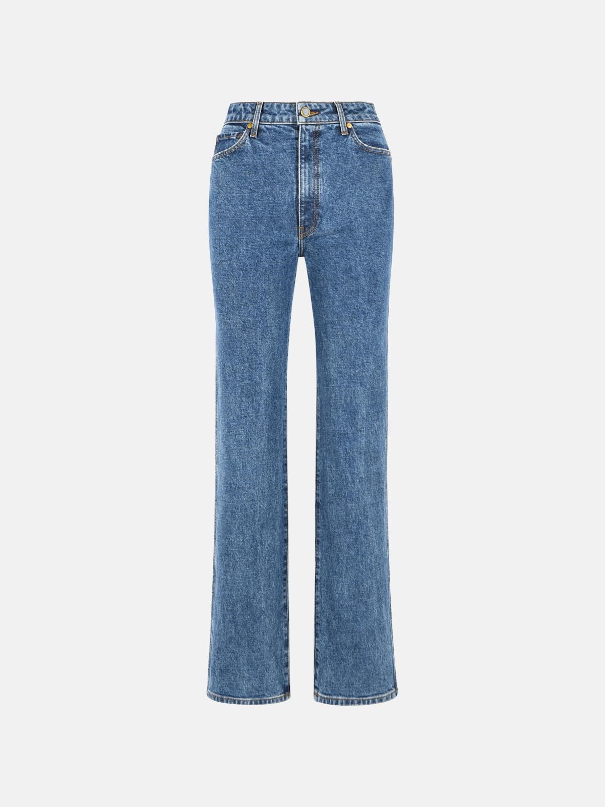KHAITE 'Danielle' Stretch Jeans In Blue 'Boone' Denim　KHAITE 'Danielle' ストレッチ ジーンズ (ブルー 'Boone' デニム) KHAITE