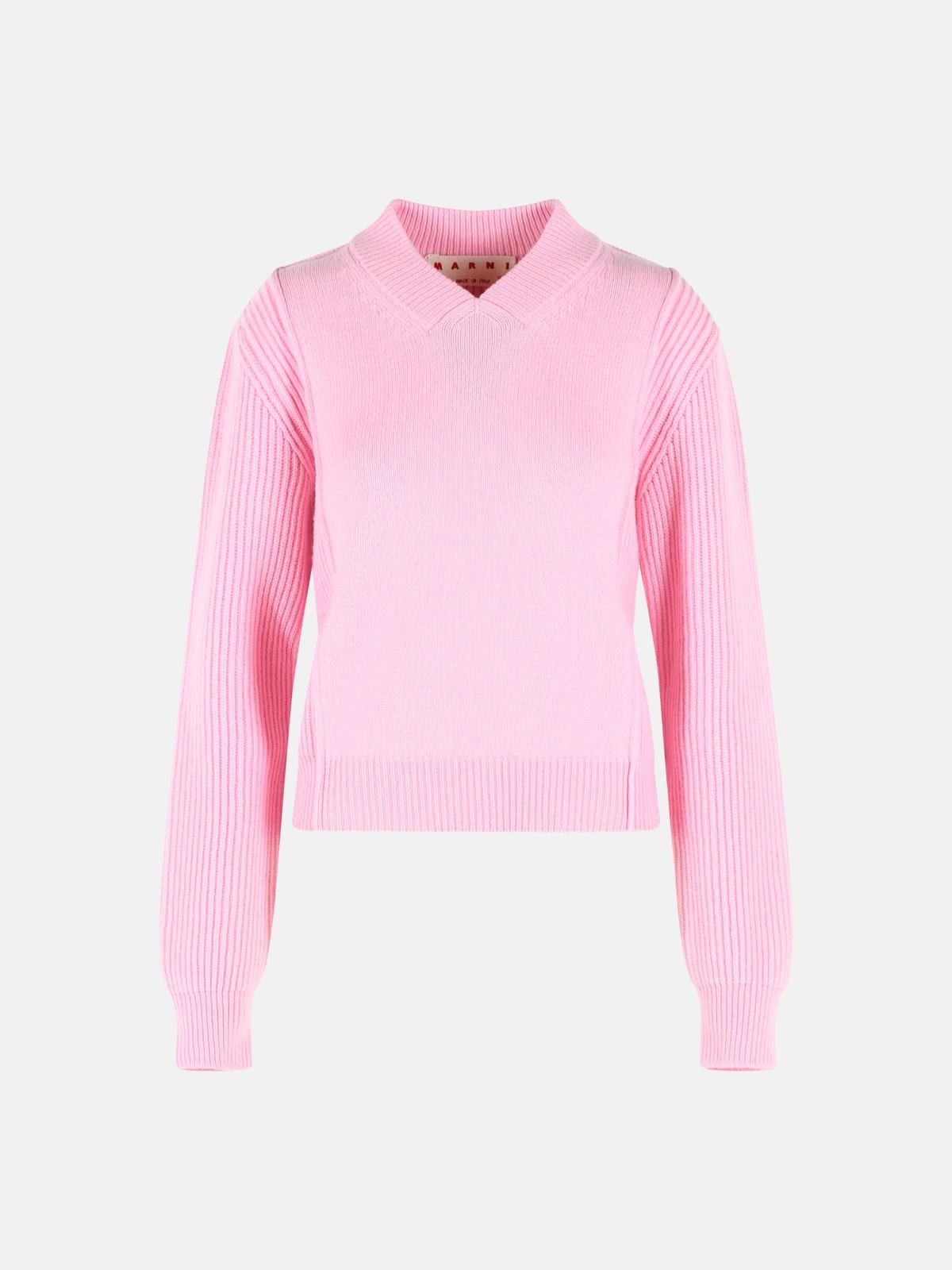 MARNI Pink Virgin Wool And Cashmere Sweater