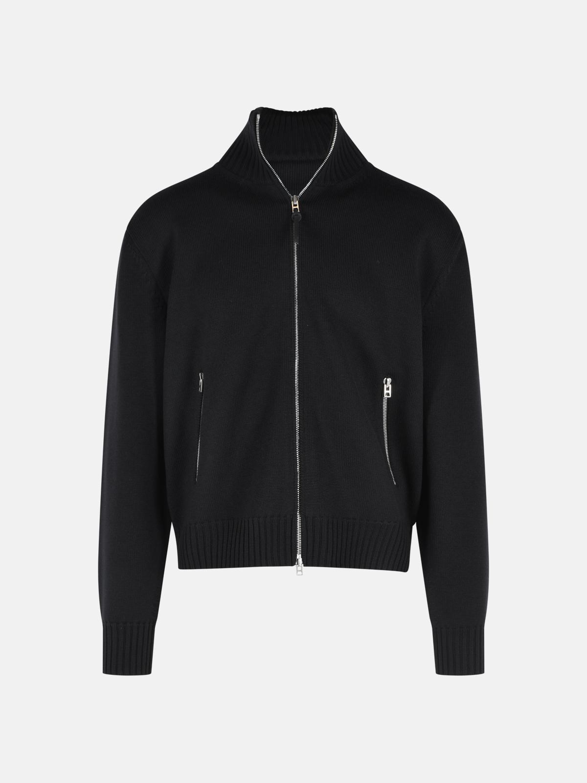 TOM FORD Black Virgin Wool Cardigan