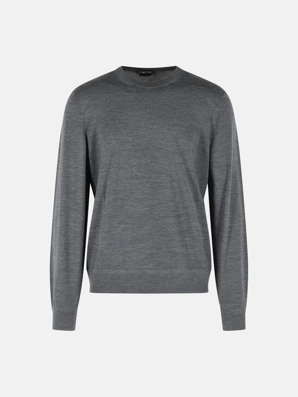 TOM FORD TOM FORD Grey Wool Sweater　TOM FORD グレー ウール セーター