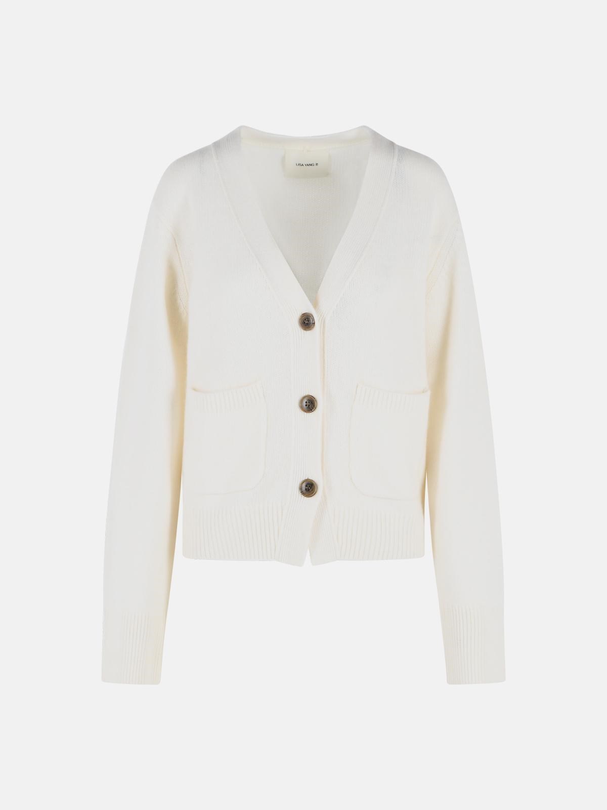 Lisa Yang 'danni' Cream Cashmere Cardigan