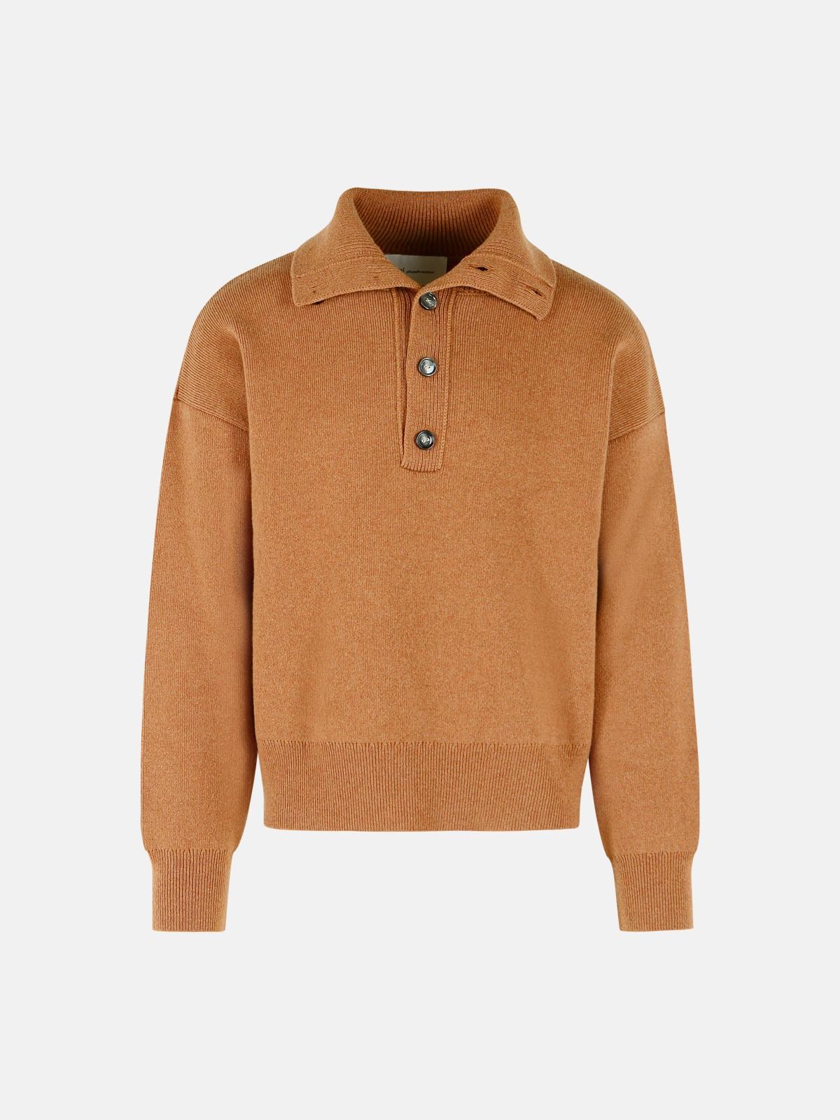 AMI PARIS Brown Wool Sweater