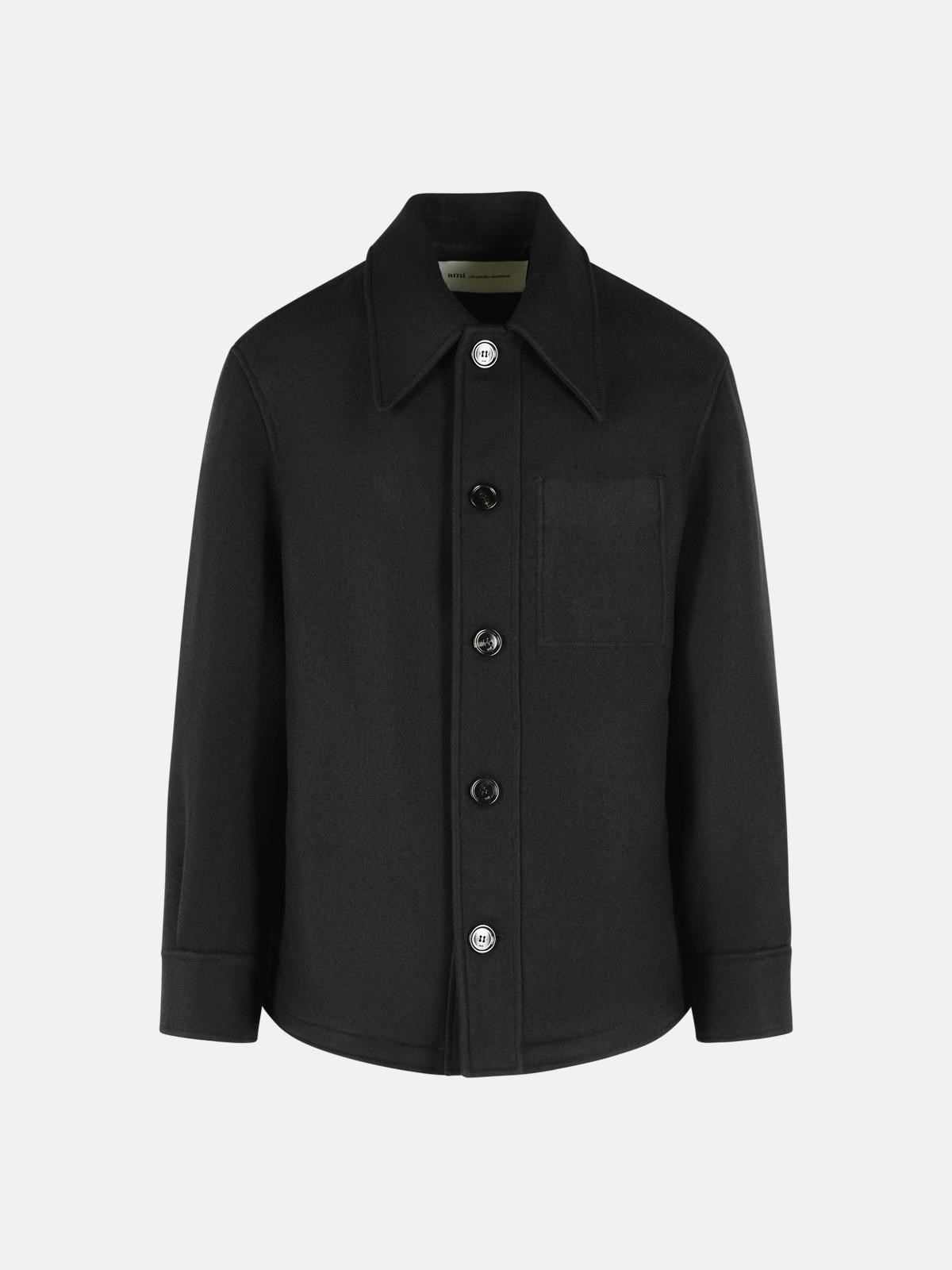 AMI PARIS Black Virgin Wool Jacket