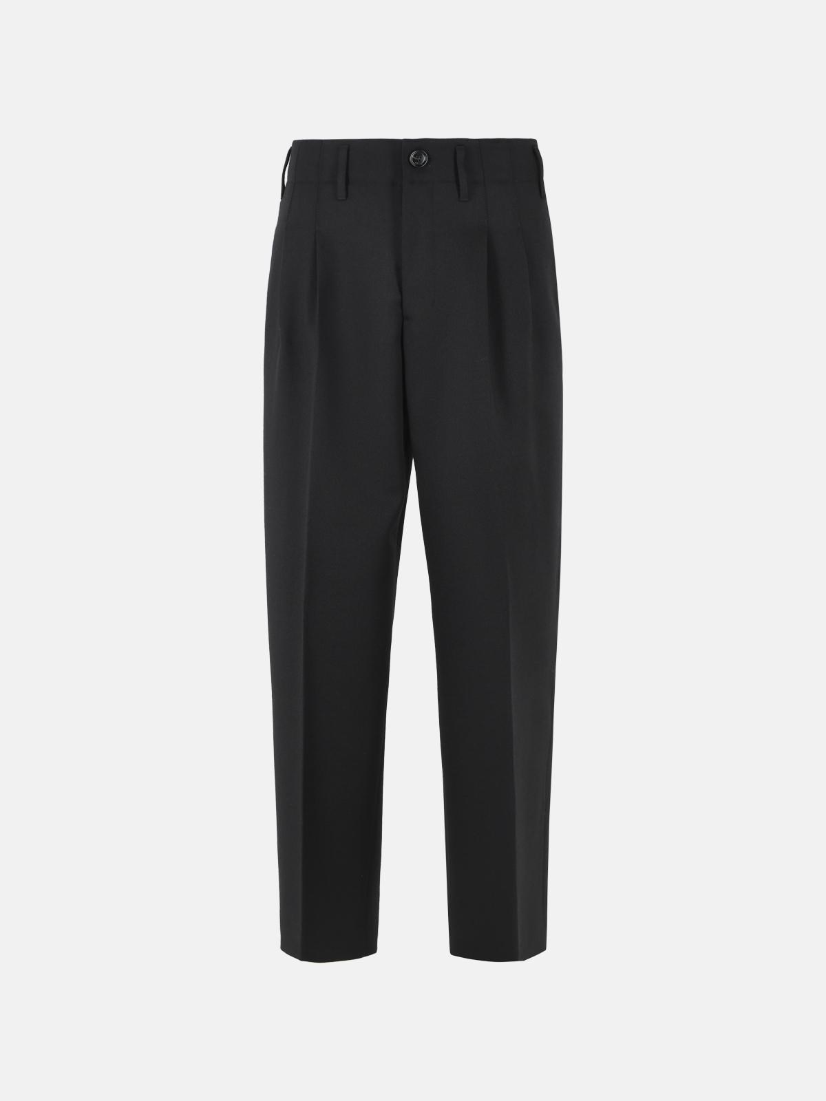 AMI PARIS 'Zuit' Black Virgin Wool Pants