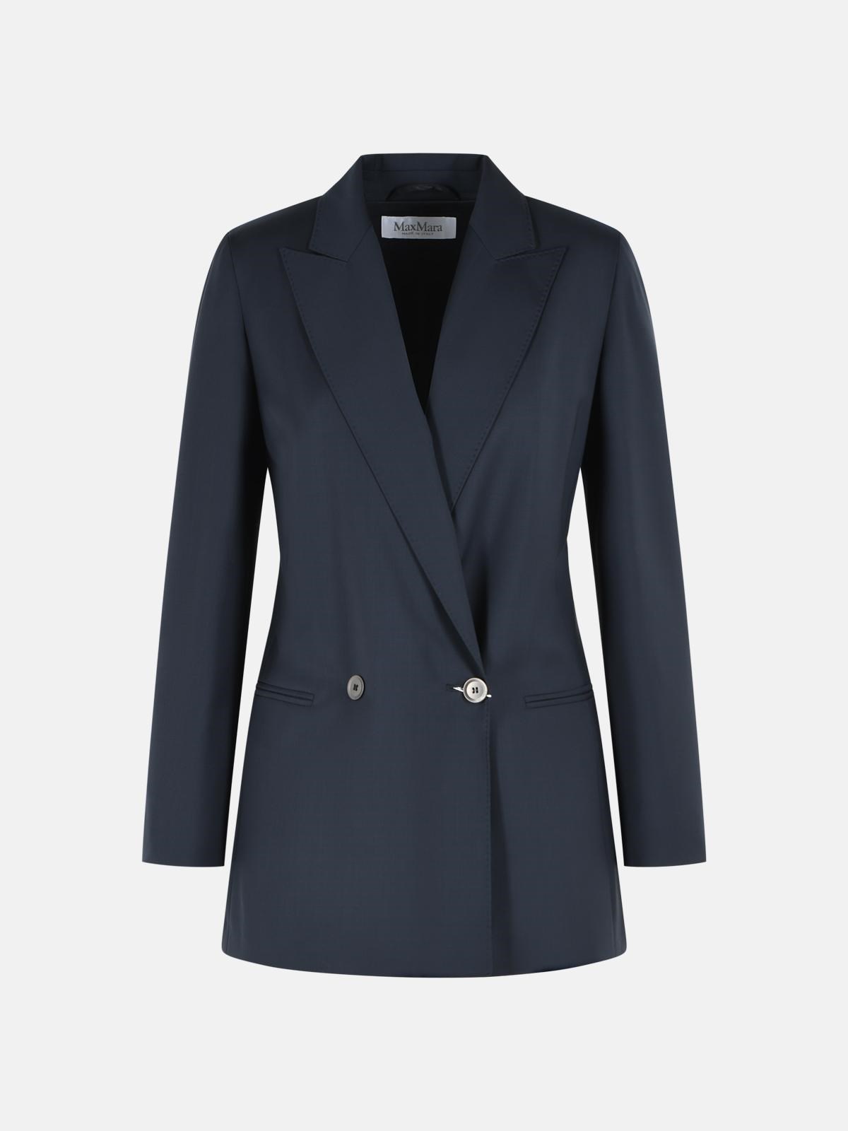 Max Mara MAX MARA 'Bikini' Deep Blue Tela Blazer　MAX MARA ビキニ ディープブルー テラ ブレザー