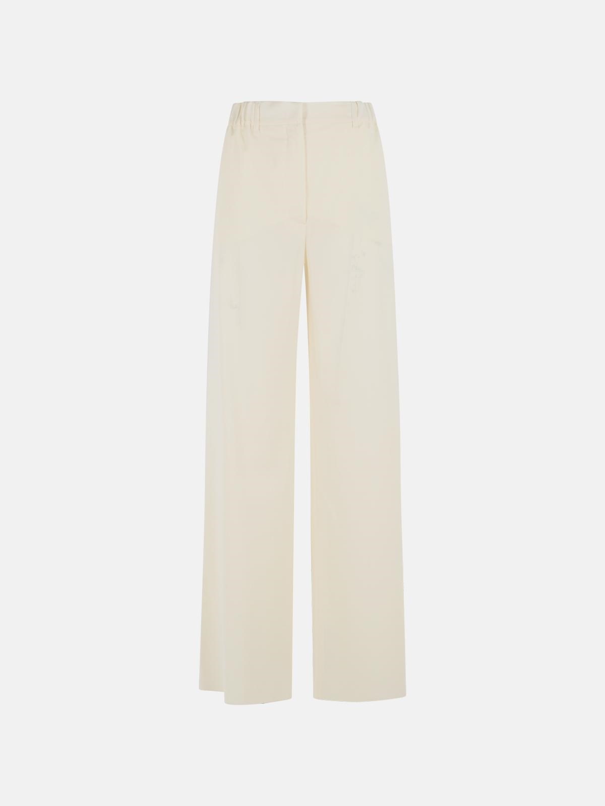 Max Mara 'editto' Ivory White Virgin Wool Pants