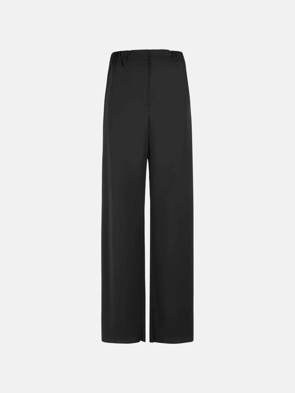 MAX MARA 'Editto' Black Virgin Wool Pants